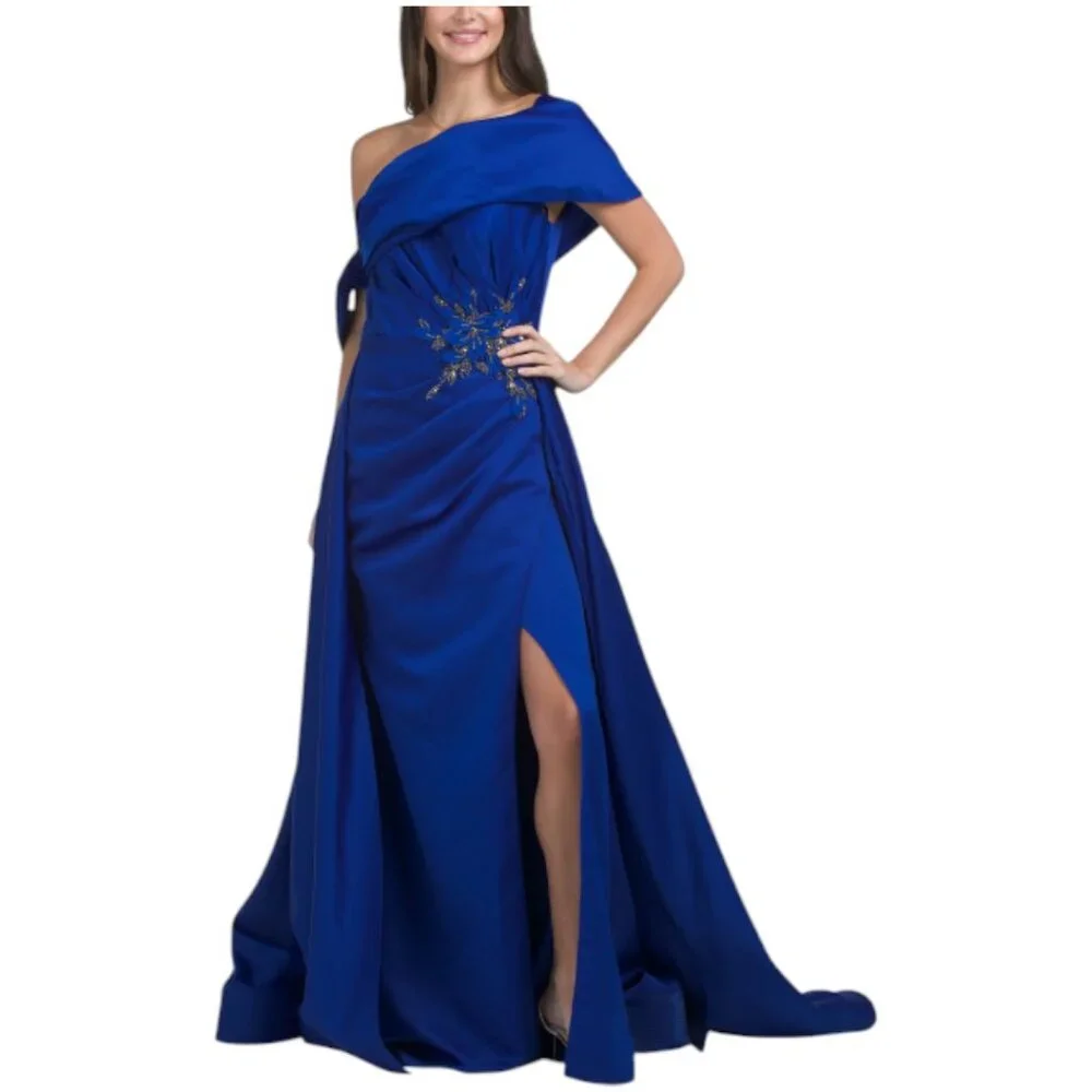 Terani Couture | Dresses | Terani Couture Off The Shoulder Beaded Applique  Gown | Poshmark